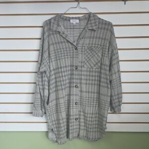 Flannel Tunic Top Med